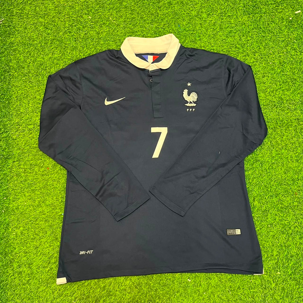 Ousmane Dembele #7 France Long Sleeve Football Jersey – Front View