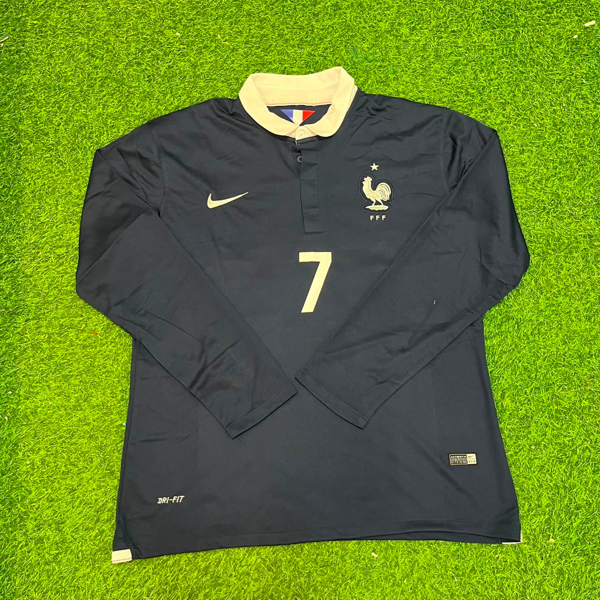 Ousmane Dembele #7 France Long Sleeve Football Jersey – Front View