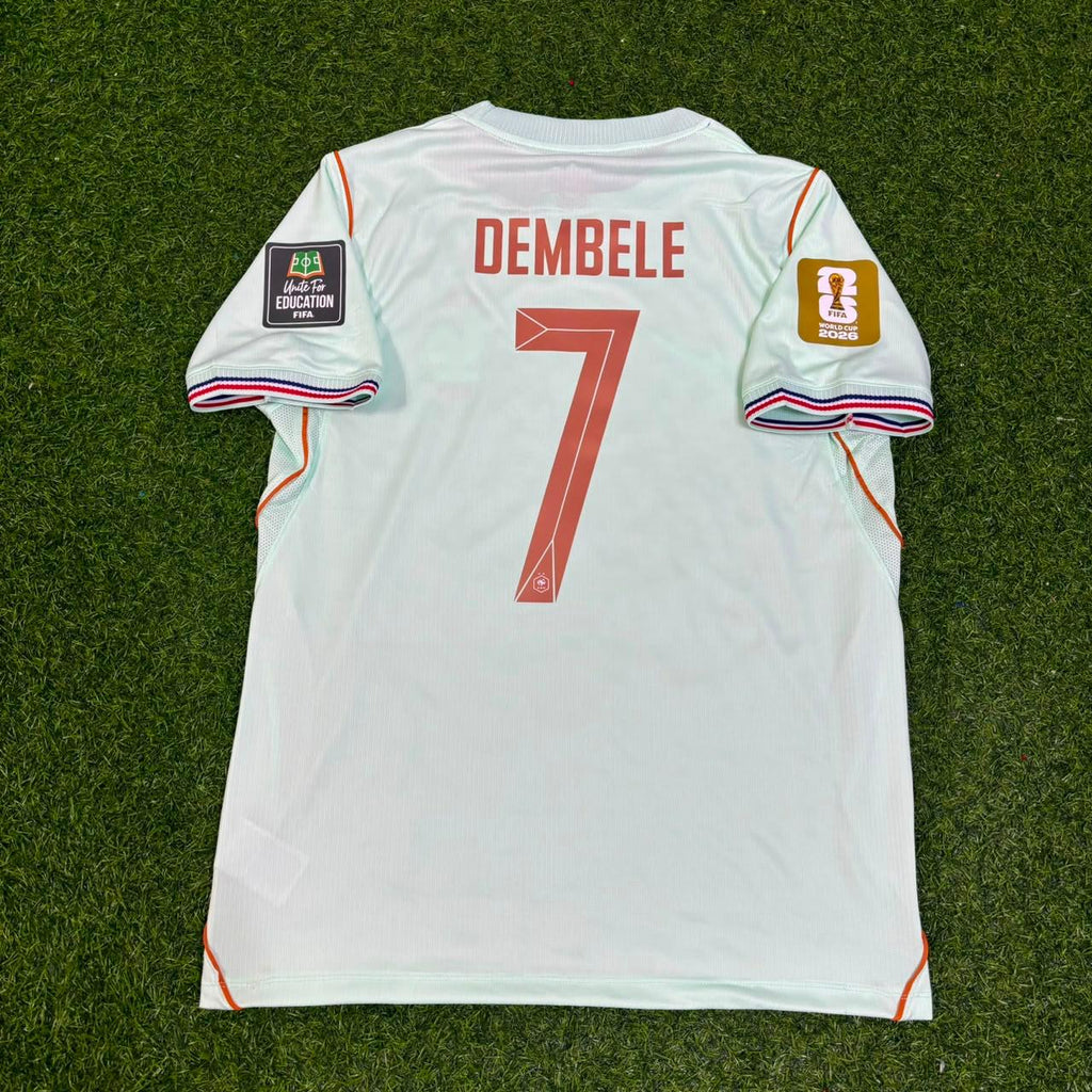 France 2026 World Cup Away Football Jersey – Ousmane Dembele – Back View