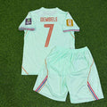 Ousmane Dembélé #7 France 2026 World Cup Kids Away Football Jersey – Back View