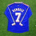 Ousmane Dembele France World Cup Retro Long Sleeve Football Jersey – Back View