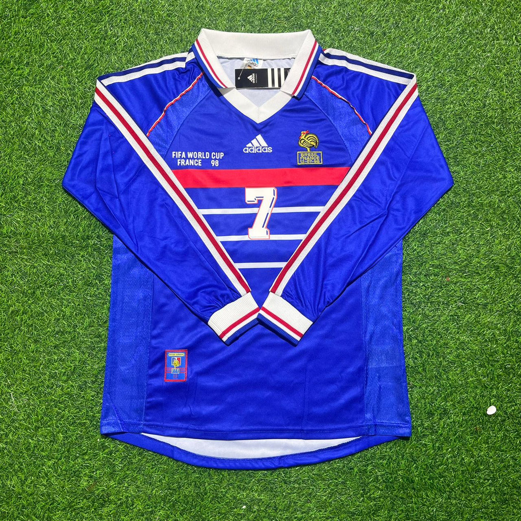 Ousmane Dembele France World Cup Retro Long Sleeve Football Jersey – Front View