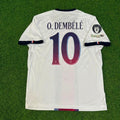 Ousmane Dembele White Jersey – Back View