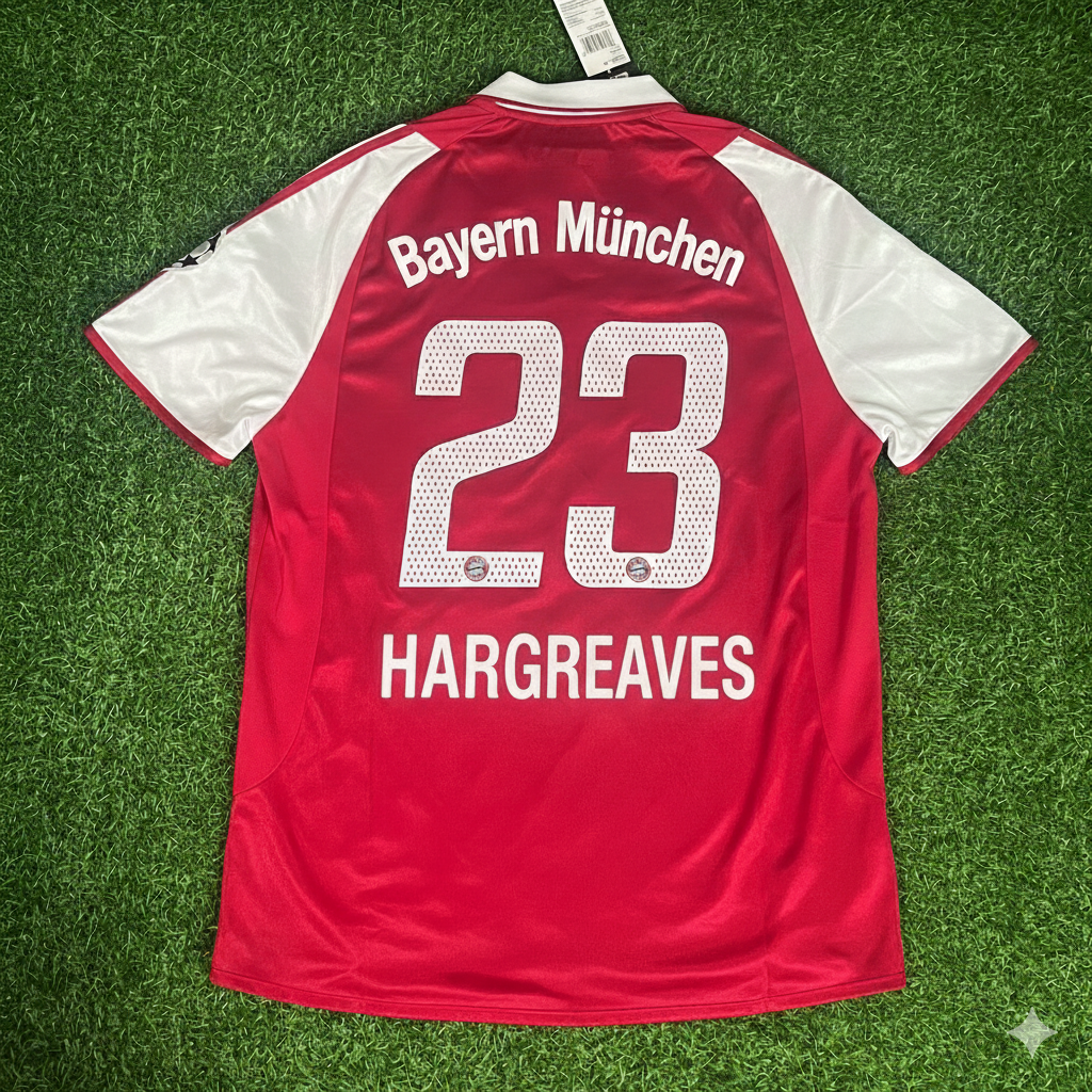 Bayern Munich 2003 2004 Retro Jersey Jersey – Owen Hargreaves 23 FC – Back View