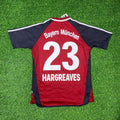 2001/02 Owen Hargreaves Bayern Munich Red Retro Football Jersey – Back View