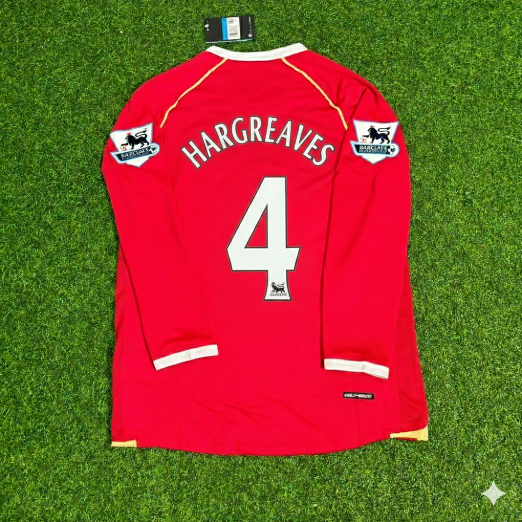Manchester United 2006-2007 Red Jersey – Owen Hargreaves – Back View