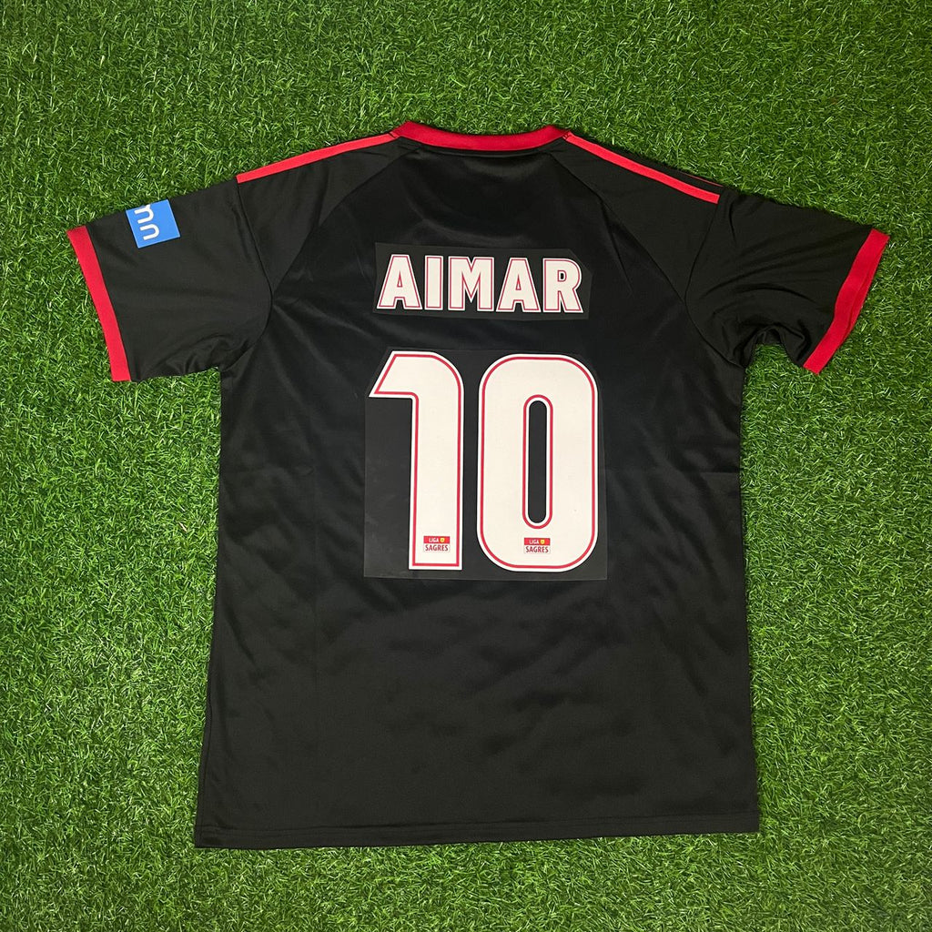 Pablo Aimar 10 – Benfica 2009/2010 Away Black Retro Kit Jersey – 4