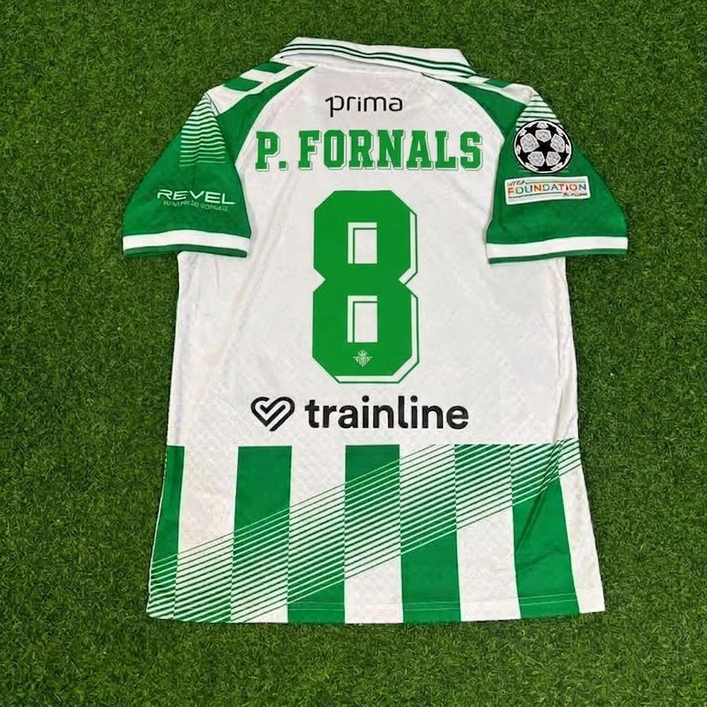Pablo Fornals #8 Real Betis 2027 Home New Season Green White Football Jersey – Back View