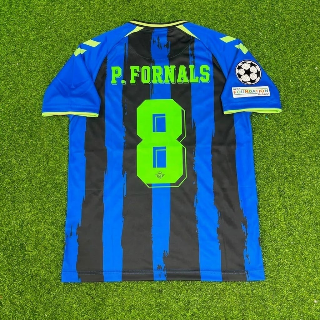 Pablo Fornals #8 Real Betis 2027 Third New Season Champions League Patch Football Jersey – Back View
