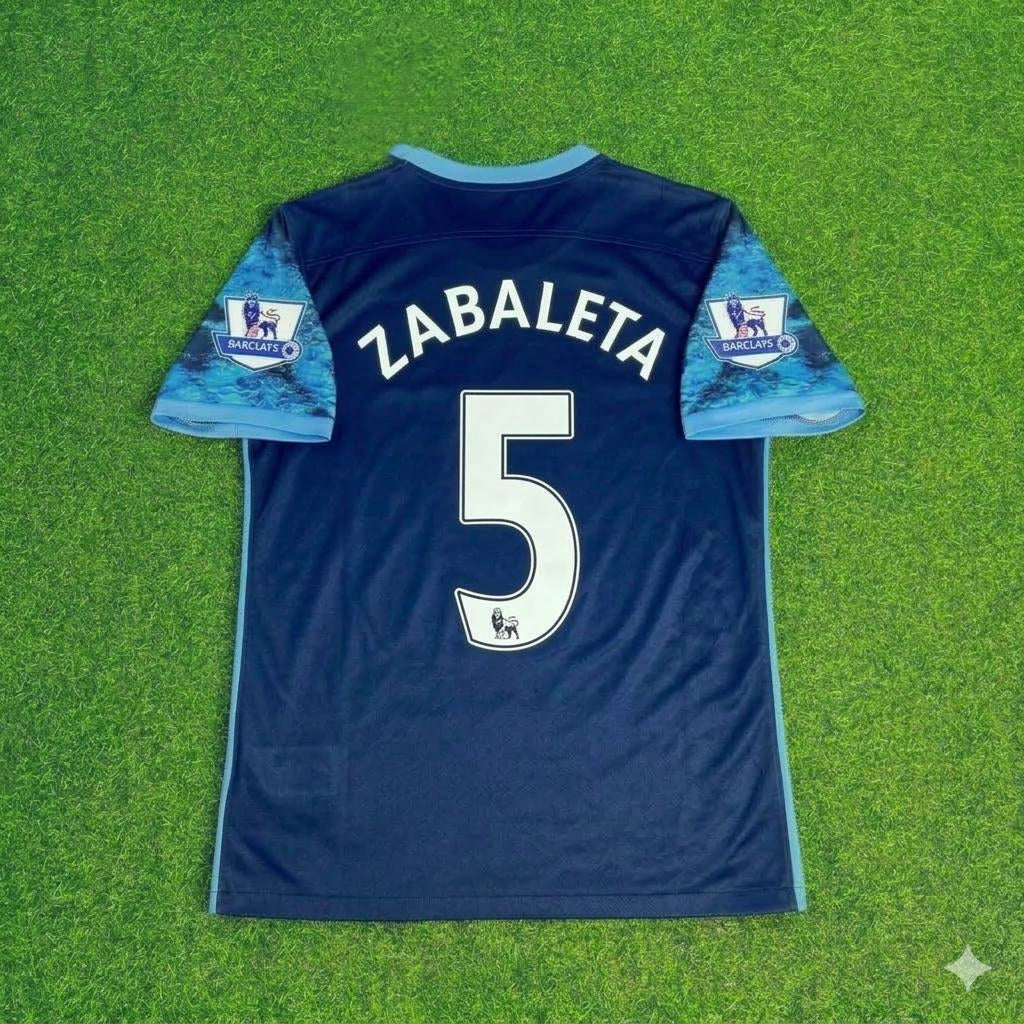 2016 Pablo Zabaleta 5- Manchester City 2017 Season Retro Football Jersey – Back View