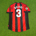 AC Milan 1999 Retro Football Jersey – Paolo Maldini 3- – Back View