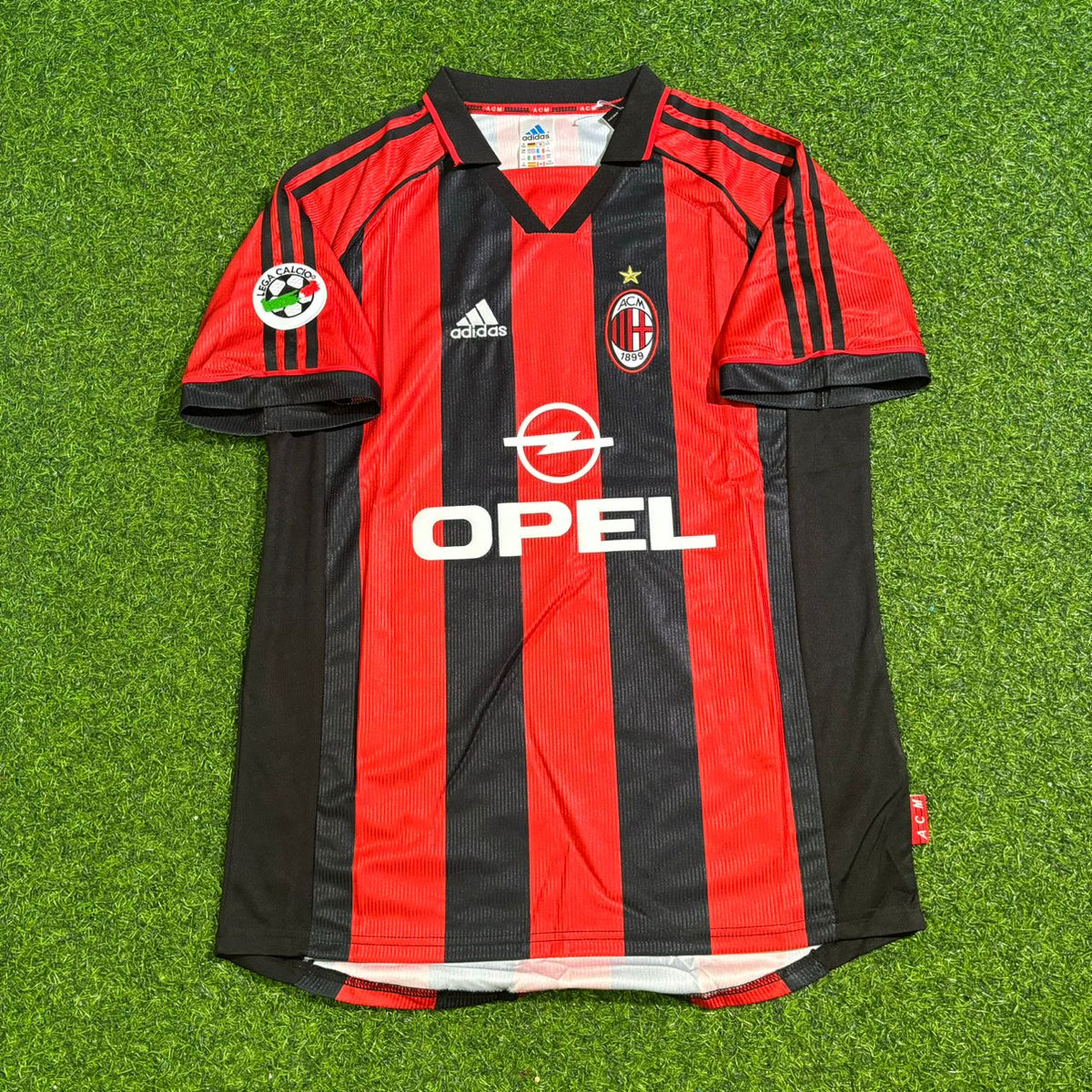 AC Milan 1999 Retro Football Jersey – Paolo Maldini 3- – Front View