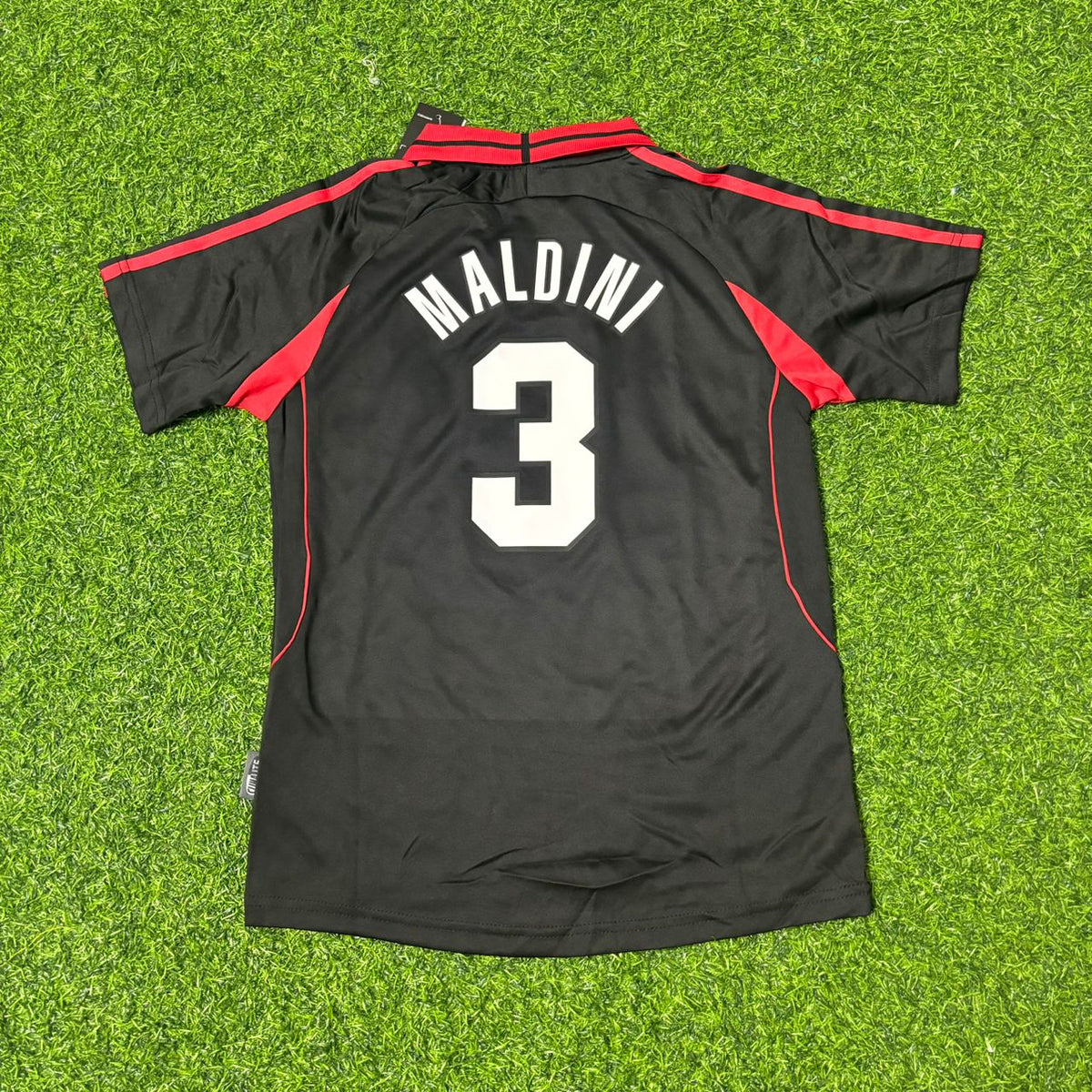AC Milan 2000-2001 Away Retro Football Jersey – Paolo Maldini #3 – Back View