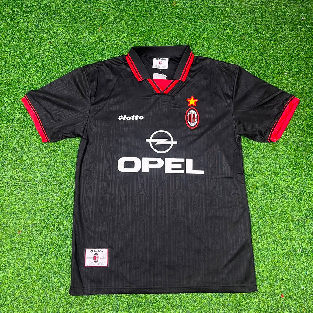 1997/98 Paolo Maldini AC Milan Retro Football Jersey – Front View
