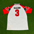 AC Milan 1997 Away Retro Football Jersey – Paolo Maldini #3 – Back View