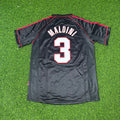 1998/99 Paolo Maldini AC Milan Black Retro Football Jersey – Back View