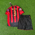 AC Milan 2004/2005 Kids Home Retro Football Jersey – Paolo Maldini – Back View