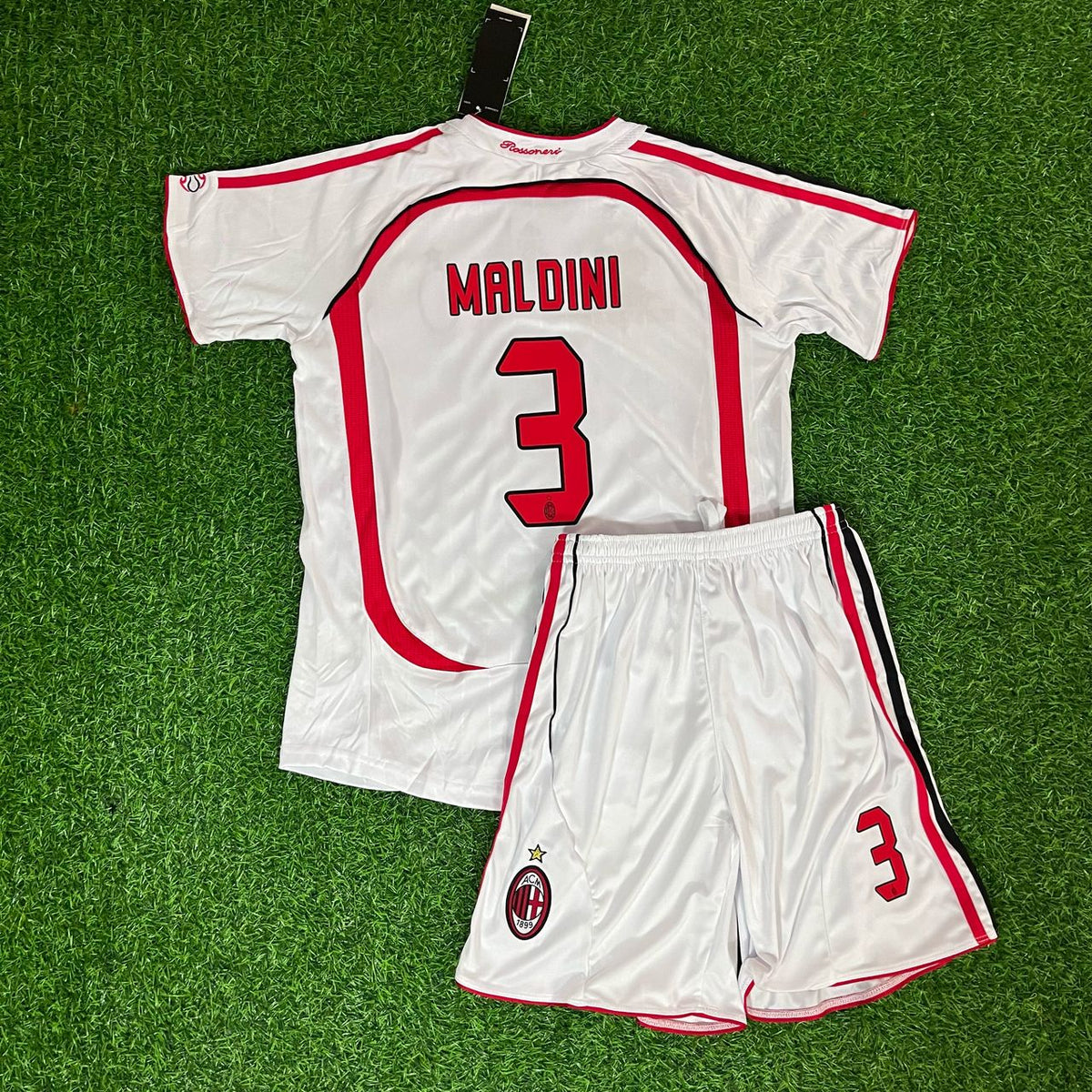 Paolo Maldini – AC Milan 2007 Champions League Final Jersey – | Kindertrikot | Enfant – Back View
