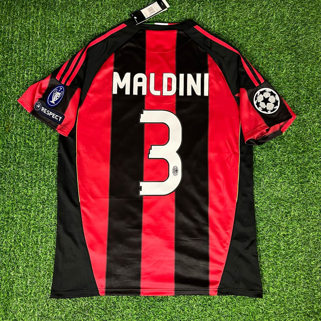 Paolo Maldini – AC Milan 2010/11 Retro Kit Jersey – | | – Back View