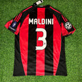 Paolo Maldini – AC Milan 2010/11 Retro Kit Jersey – | | – Back View