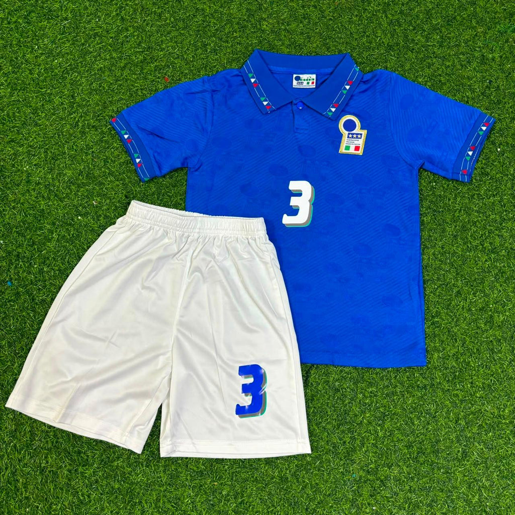 Paolo Maldini 1994 World Cup Italy KIDS Retro Jersey – Front View