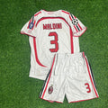 Paolo Maldini Milan 2007 Final Kids Retro Football Jersey – Back View