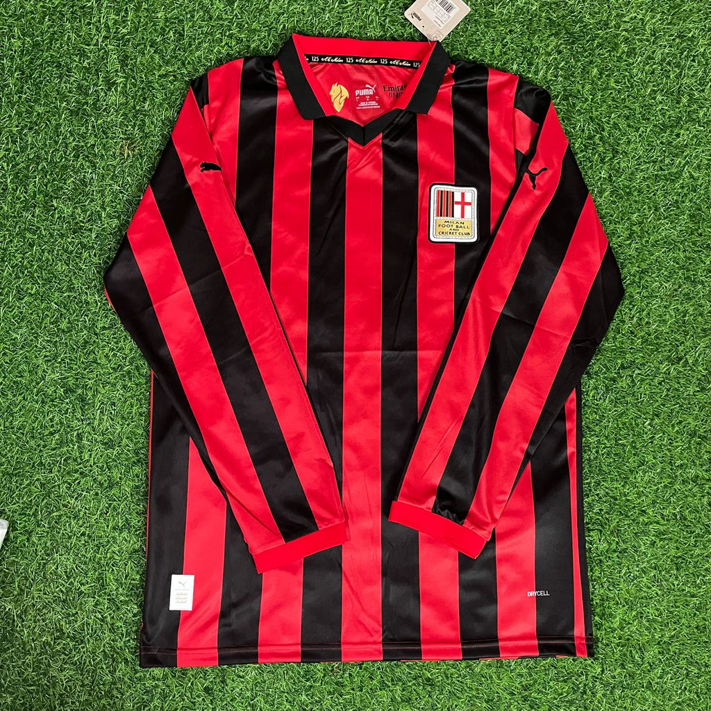 Paolo Maldini 3 - Milan Commemorative Red Black Football Jersey – Front View