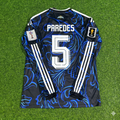 Leandro Paredes Argentina 2026 World Cup Long Sleeve Football Jersey – Back View