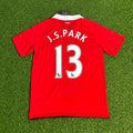 Manchester United 2010/2011 Retro Home Football Jersey – Park-Ji Sung – Back View