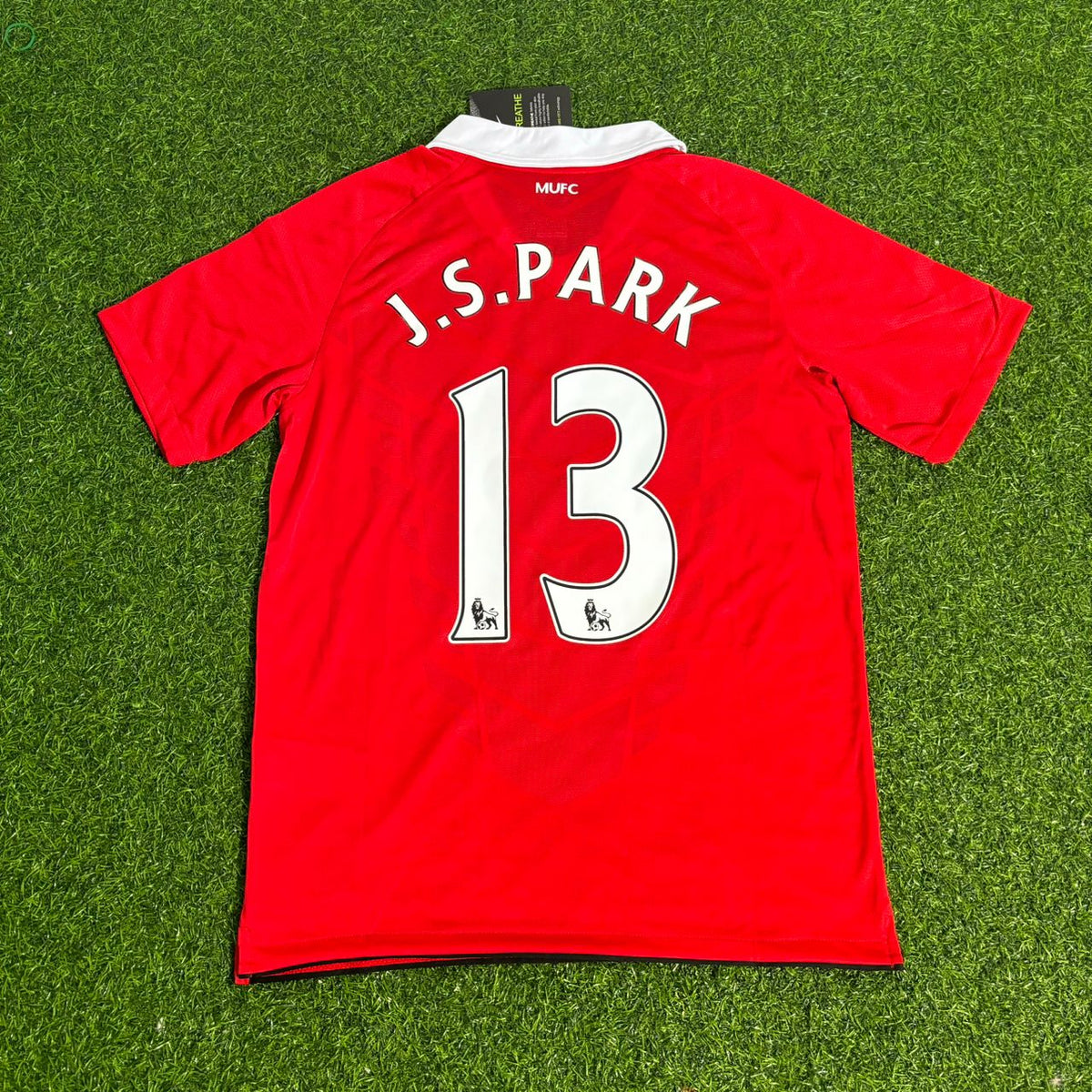 Manchester United 2010/2011 Retro Home Football Jersey – Park-Ji Sung – Back View