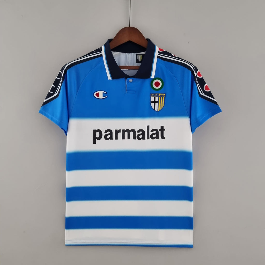 1999/00 Parma Blue Retro Football Jersey – Back View