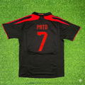 2007/08 Alexandre Pato AC Milan Black Retro Third Football Jersey – Back View