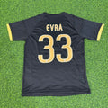 Juventus Retro Black Kit Jersey – Patrice Evra 33- – Back View
