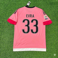 Juventus Retro Pink 2015-2016 Jersey – Patrice Evra – Back View