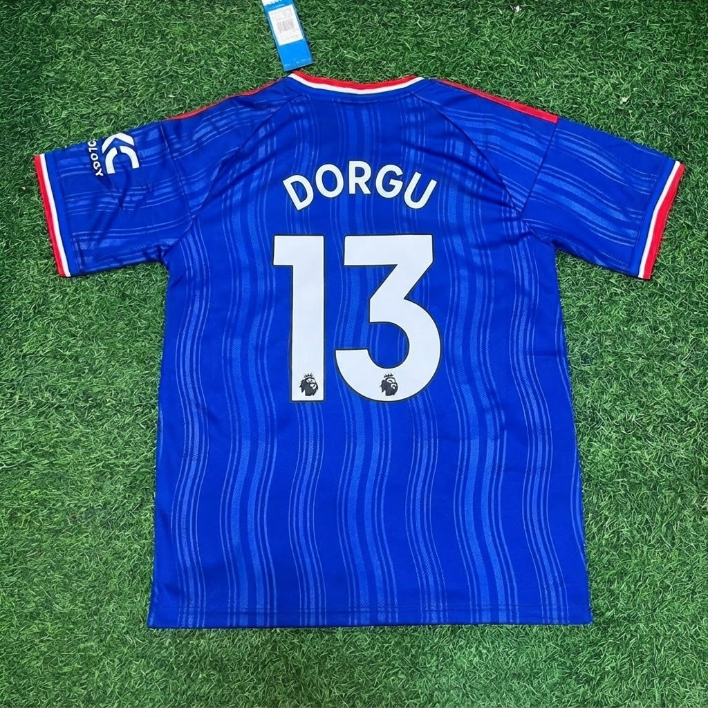 Patrick Dorgu #13 Manchester United Blue New Season 2027 Jersey – Back View