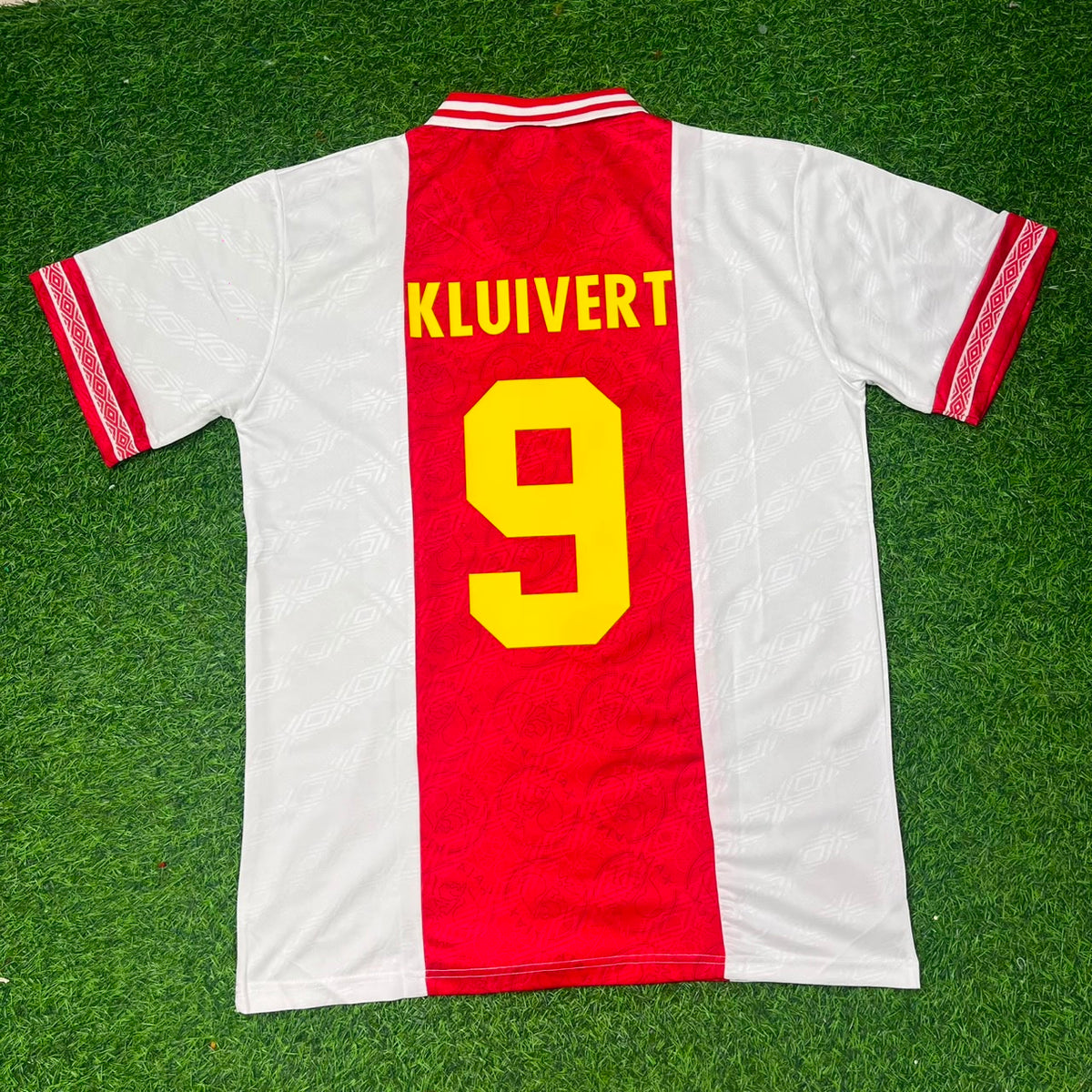 Patrick Kluivert Ajax Retro Golden Printing Jersey – Back View
