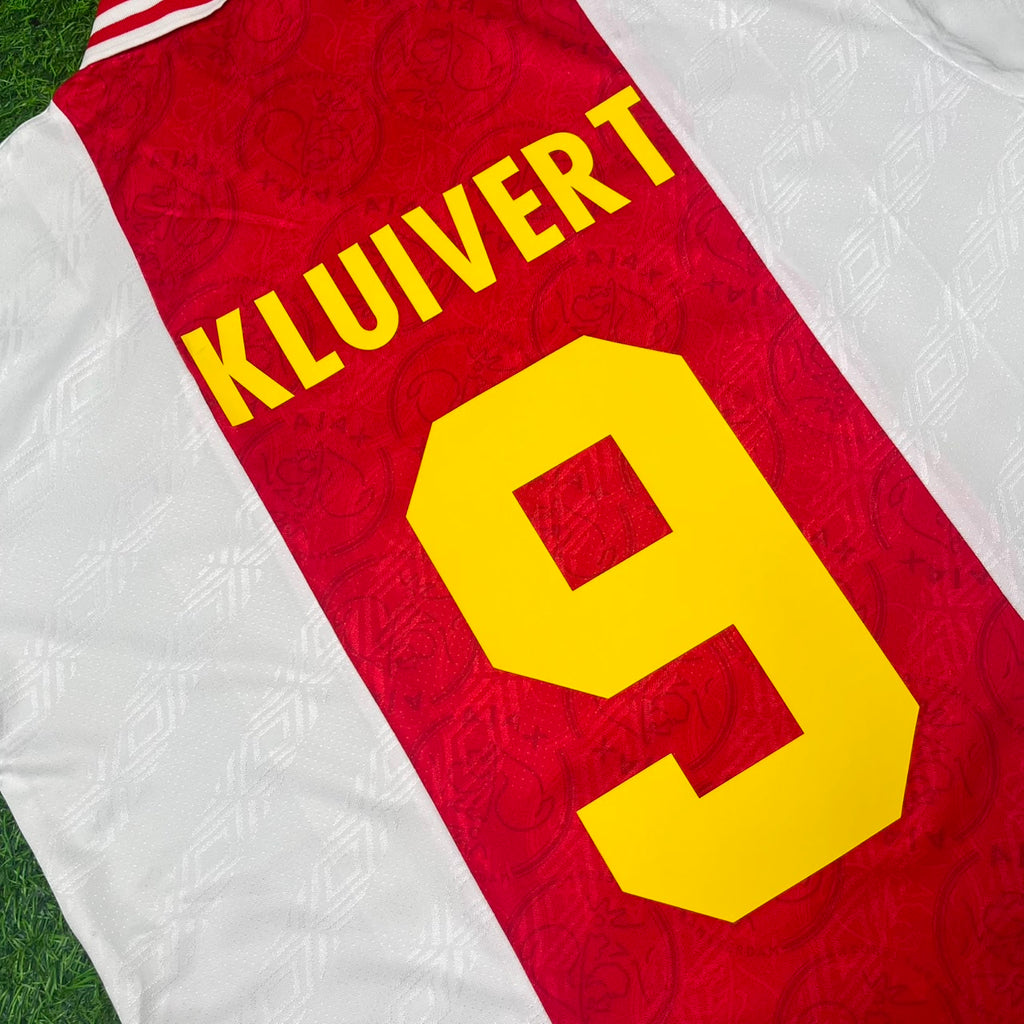 Patrick Kluivert Ajax Retro Golden Printing Jersey – Detailed View