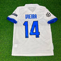 Inter 2009/2010 White Retro Football Jersey – Patrick Vieira – Back View