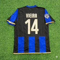 Inter Milan 2008-09 Retro Football Jersey – Patrick Vieira #14 – Back View