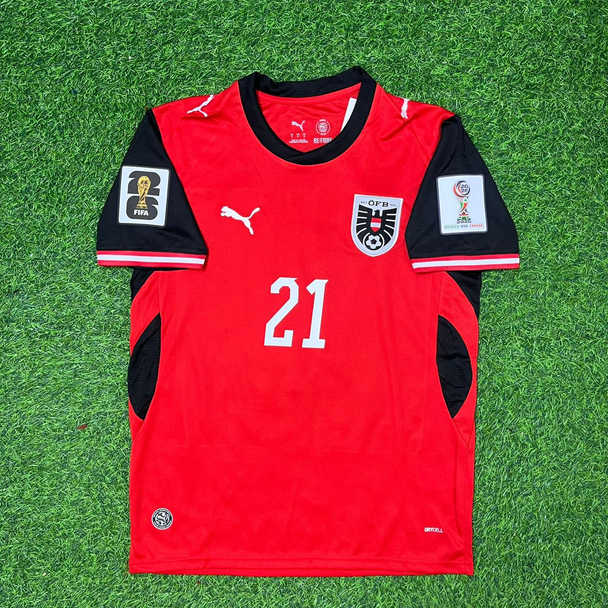 Austria 2026 World Cup Football Jersey – Patrick Wimmer – Front View