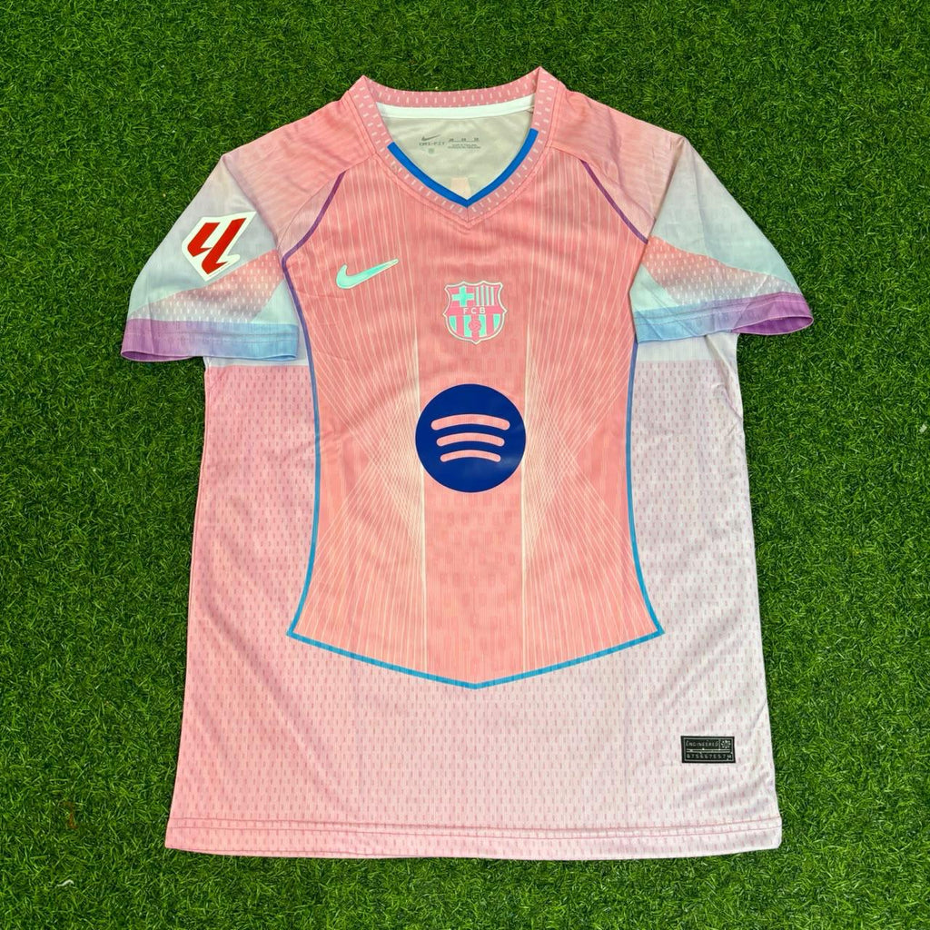Barcelona Home Pink New Season 2026 Jersey – Pau Cubarsi – Front View
