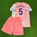 Pau Cubarsi Barcelona Home Pink New Season Kids 2026 Jersey – Back View