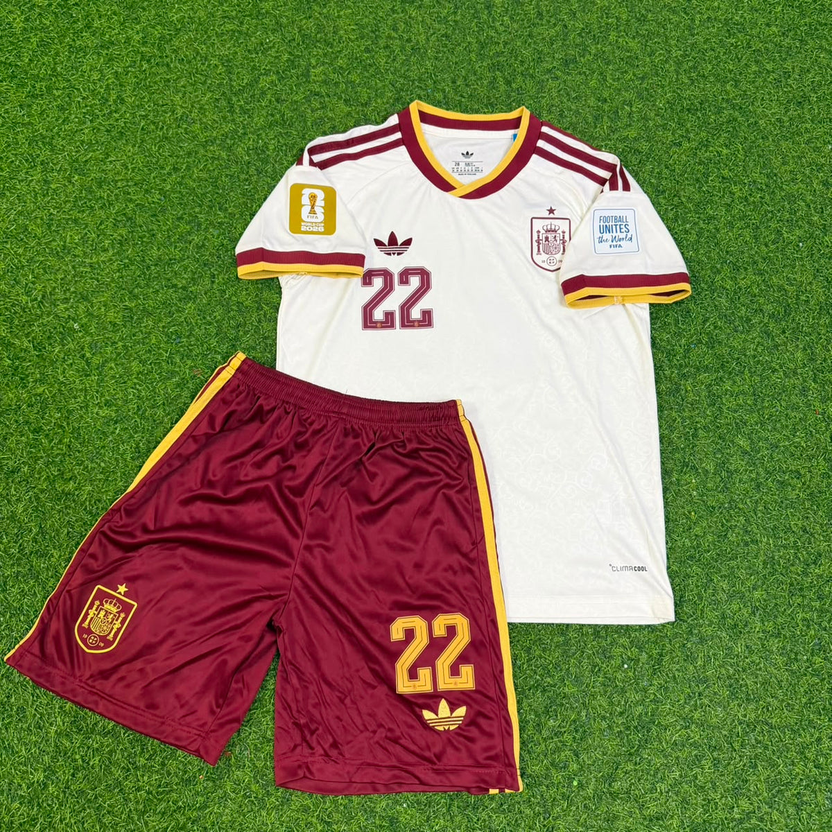 Pau Cubarsi Spain 2026 World Cup Kids Football Jersey – Front View