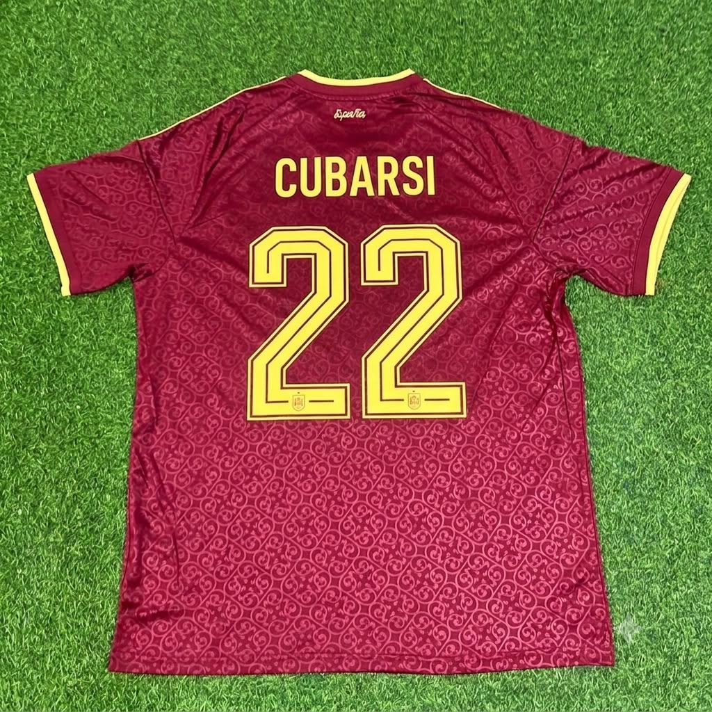 Pau Cubarsi Spain 2026 World Cup Special Edition Football Jersey – Back View