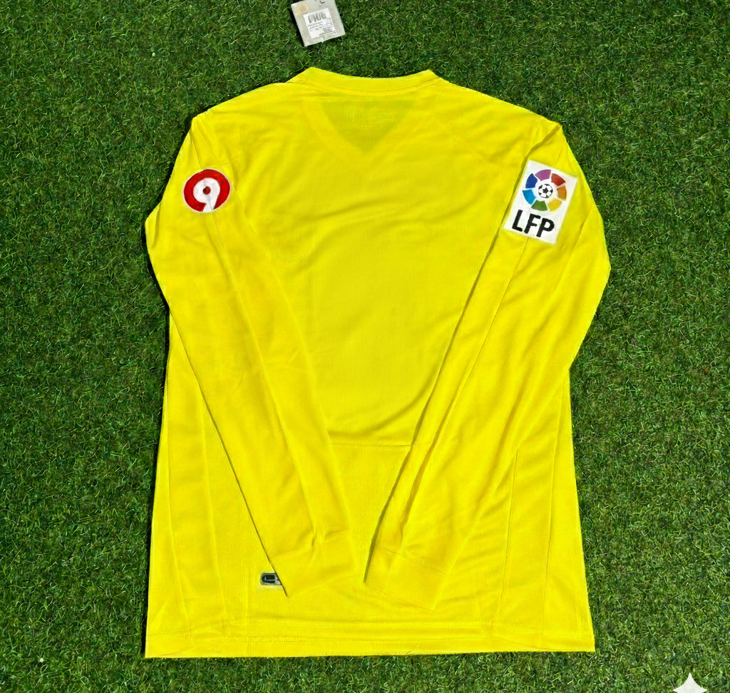 2008/09 Villarreal CF Long Sleeve Retro Football Jersey – Front View