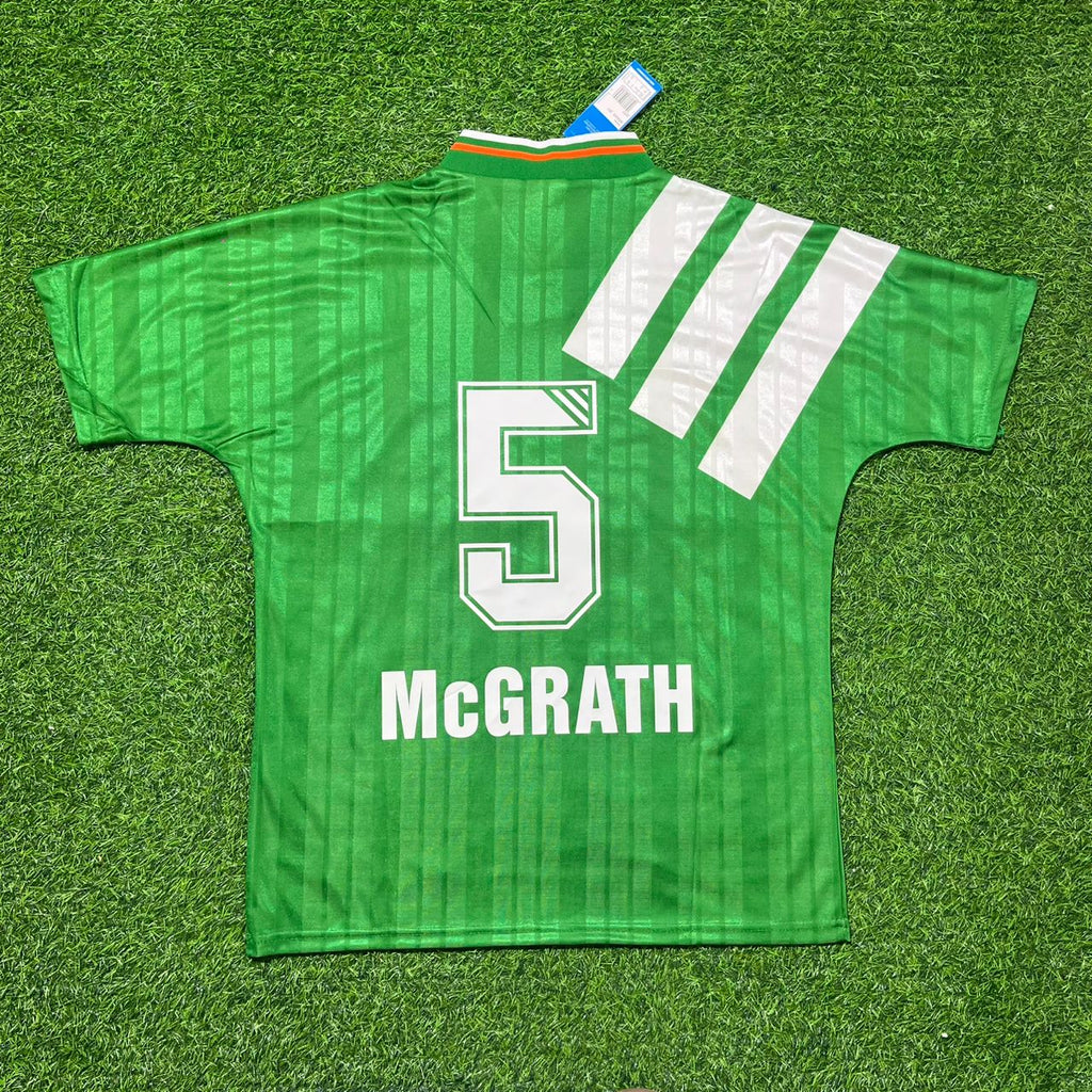Ireland EIRE 1992 1994 Retro Football Jersey – Paul McGrath – Back View