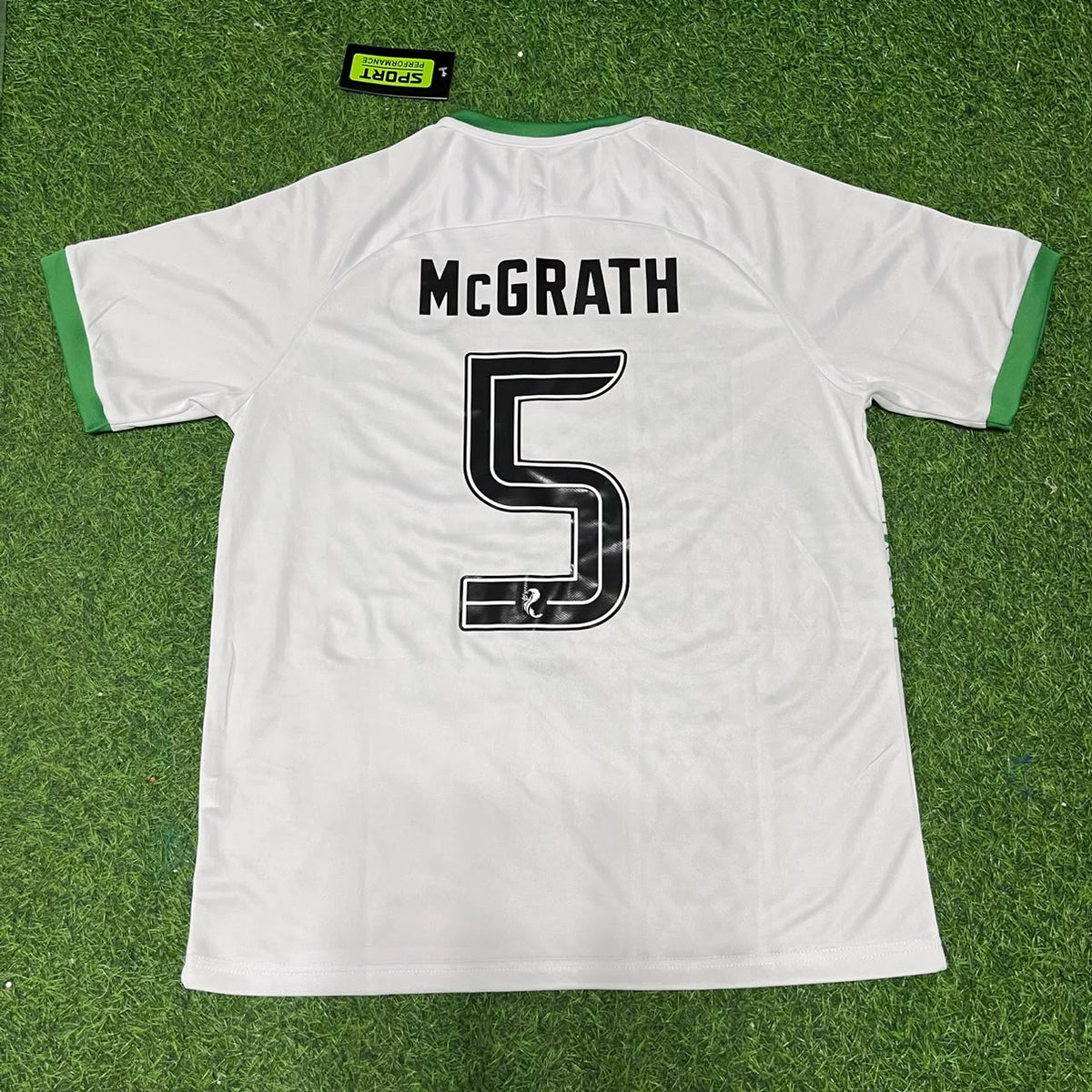 Ireland Vintage Special Edition White Football Jersey – Paul McGrath 5- – Back View