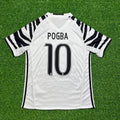 Juventus 2016 2017 Away White Retro Football Jersey – Paul Pogba #10 – Back View