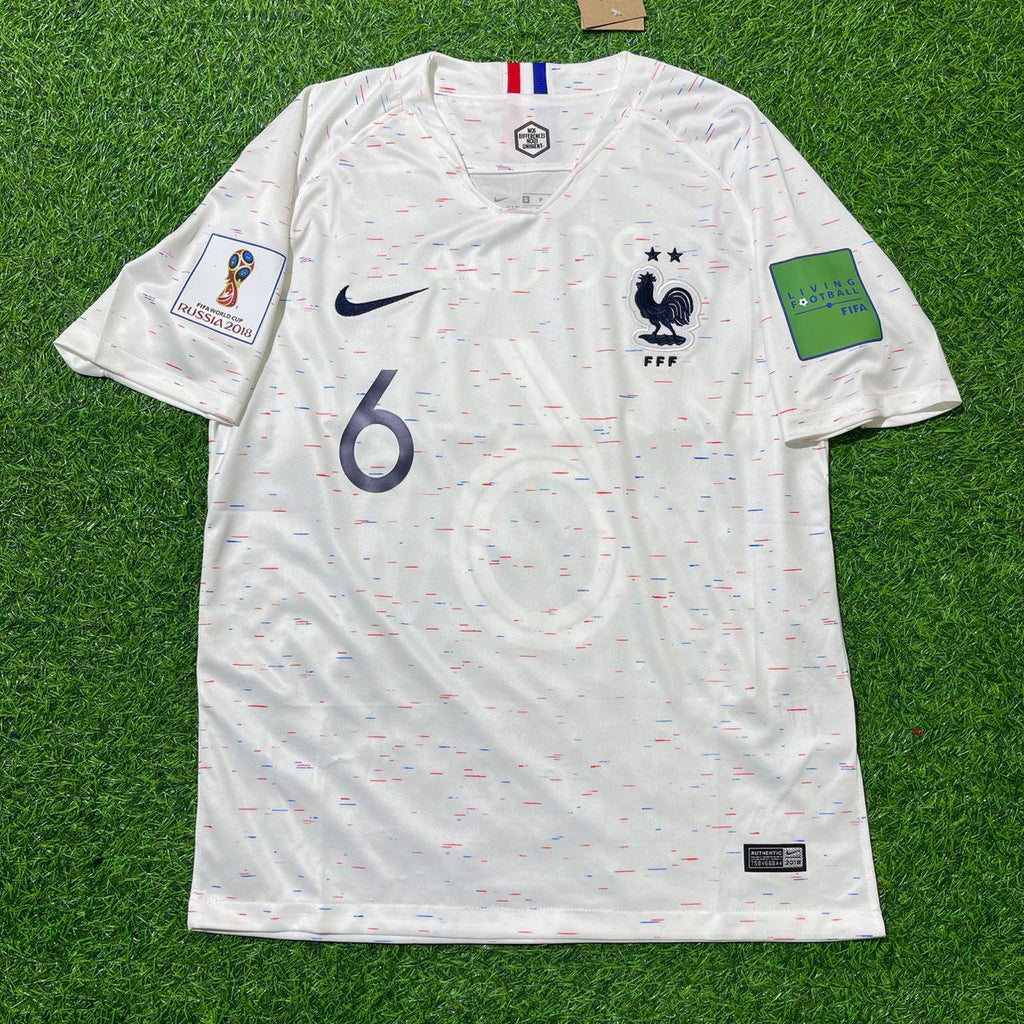 France 2018 World Cup Kit Jersey – Paul Pogba 6- – Front View