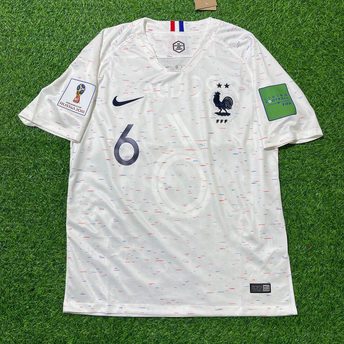 France 2018 World Cup Kit Jersey – Paul Pogba 6- – Front View
